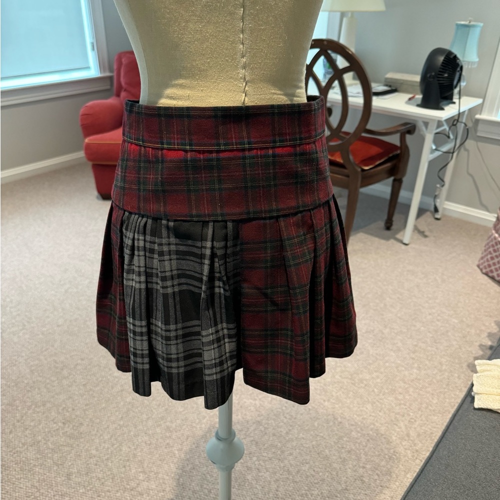 Cute Mixed Plaid Kilt Skirt By 8pm View 2
